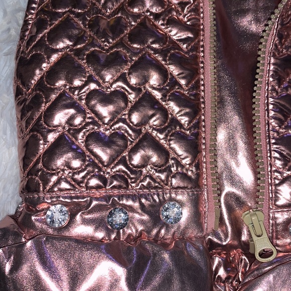 Little Lass Quilted Vest Toddler Girls 2T Full Zip Hooded - Picture 3 of 4